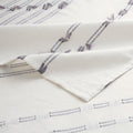 Cotton Jacquard Shower Curtain Ivory Cotton
