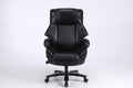 Office Chair.Heavy And Tall Adjustable Executive Big And Tall Office Chair Black Foam Pu