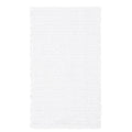 100% Cotton Chenille Chain Stitch Rug White Cotton