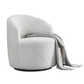 Video Welike Swivel Barrel Chair, Living Room Swivel Chair With Round Storage Chair, 360 Swivel Club Chair, Nursery, Bedroom, Office, Hotel With Upholstered Modern Armchair, Teddy Fabric White Teddy Foam Fabric