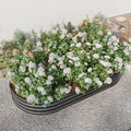 Raised Garden Bed Outdoor,Oval Large Metal Raised Planter Bed For For Plants, Vegetables, And Flowers Black Black Metal