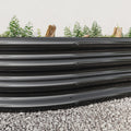 Raised Garden Bed Outdoor,Oval Large Metal Raised Planter Bed For For Plants, Vegetables, And Flowers Black Black Metal