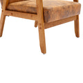 Accent Chairs Set Of 2 With Side Table, Mid Century Modern Accent Chair, Wood And Fabric Armchairs Side Chair, Lounge Reading Comfy Arm Chair For Living Room, Bedroom, Office Coffee Microsuede