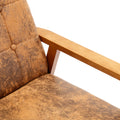 Accent Chairs Set Of 2 With Side Table, Mid Century Modern Accent Chair, Wood And Fabric Armchairs Side Chair, Lounge Reading Comfy Arm Chair For Living Room, Bedroom, Office Coffee Microsuede