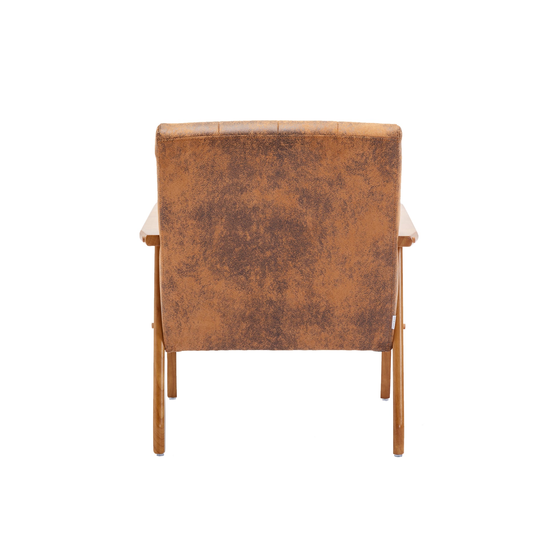 Accent Chairs Set Of 2 With Side Table, Mid Century Modern Accent Chair, Wood And Fabric Armchairs Side Chair, Lounge Reading Comfy Arm Chair For Living Room, Bedroom, Office Coffee Microsuede