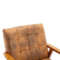 Accent Chairs Set Of 2 With Side Table, Mid Century Modern Accent Chair, Wood And Fabric Armchairs Side Chair, Lounge Reading Comfy Arm Chair For Living Room, Bedroom, Office Coffee Microsuede