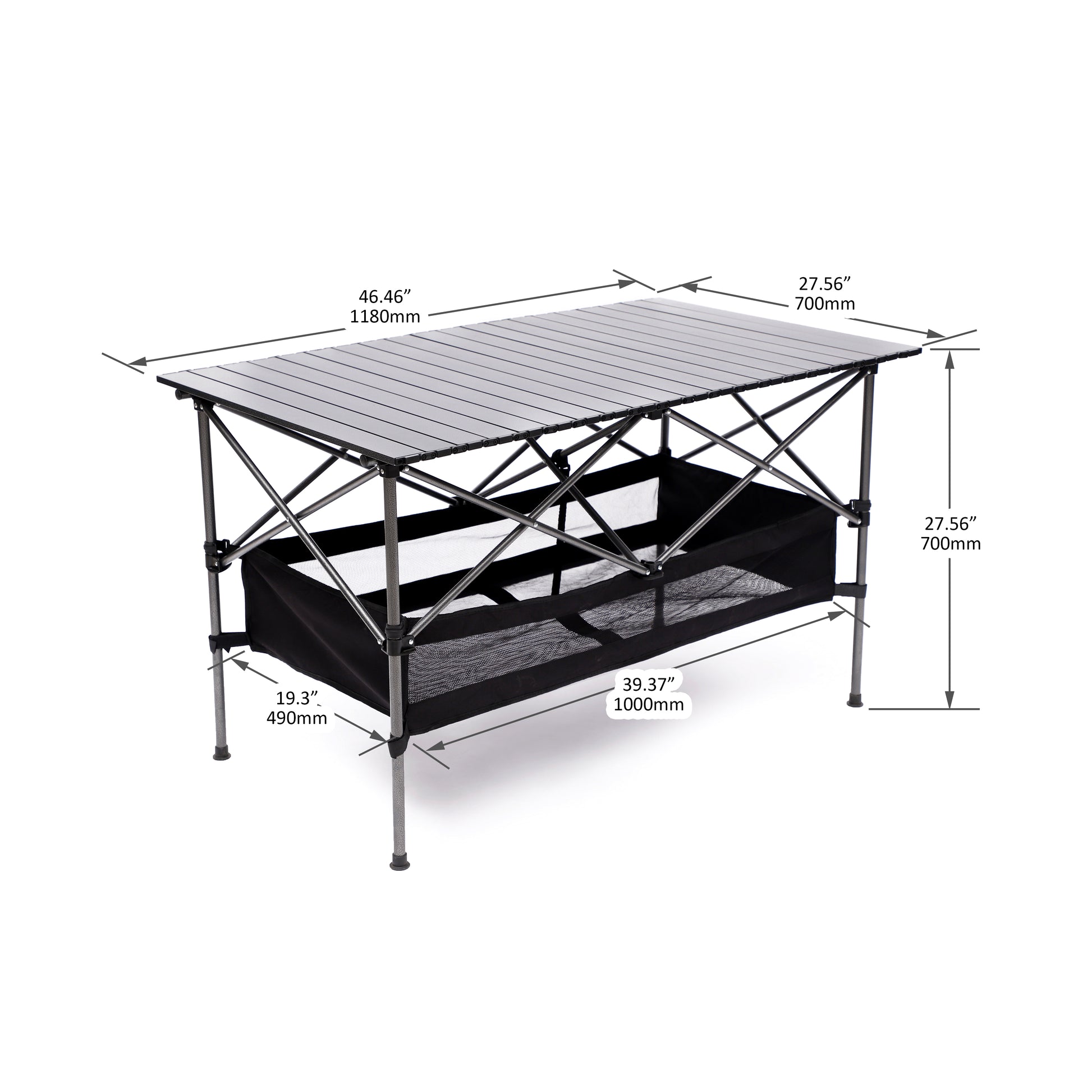 Set Of 3, Folding Outdoor Table And Chair Set For Indoor, Outdoor Camping, Picnics, Beach,Backyard, Bbq, Party, Patio, Black Green Black Aluminum