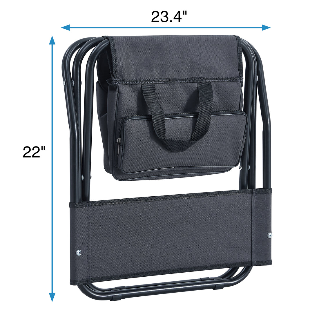 Set Of 5, Folding Outdoor Table And Chair Set For Indoor, Outdoor Camping, Picnics, Beach,Backyard, Bbq, Party, Patio, Black Gray Black Gray Aluminum