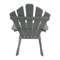 Reclining Wooden Outdoor Rocking Adirondack Chair,Walnut Grey Solid Wood