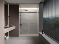 56 To 60 In. W X 76 In. H Double Sliding Frameless Soft Close Shower Door With Premium 3 8 Inch 10Mm Thick Tampered Glass And Easy Cleaning Coating In Brushed Nickel 23D02 60Bn Brushed Nickel