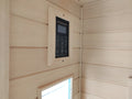 Low Emf Front Door With Heating Panel Two Person Hemlock Far Infrared Indoor Suana Room Natural Wood Solid Wood