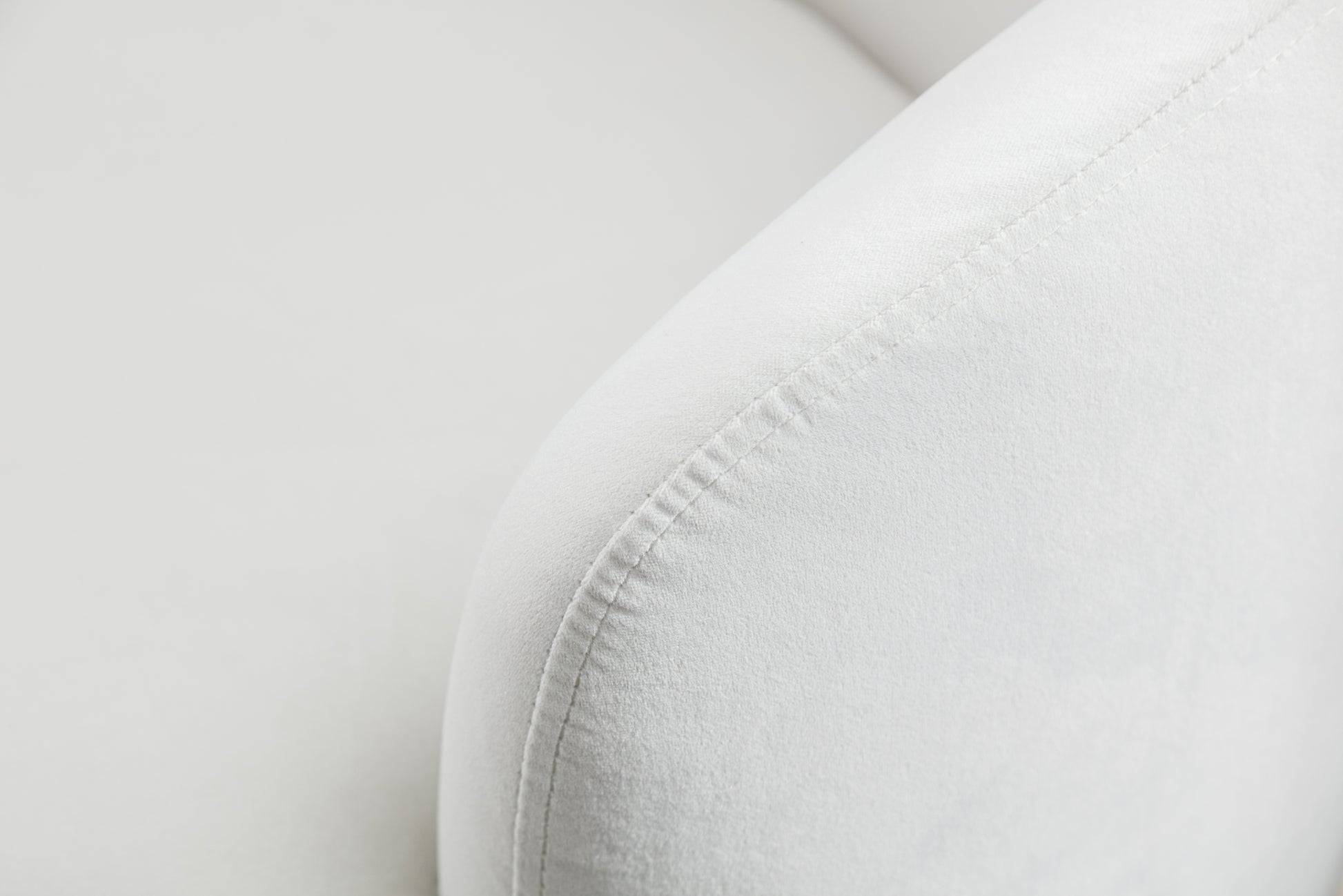 Velvet Fabric Swivel Accent Armchair Barrel Chair With Black Powder Coating Metal Ring,White White Foam Velvet