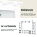 Minimalism Entertainment Wall Unit With Bridge, Modern Tv Console Table For Tvs Up To 70