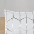 Metallic Printed Comforter Set King White Silver Polyester