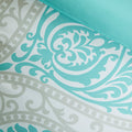 Comforter Set Full Aqua Polyester