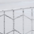 Metallic Printed Comforter Set King White Silver Polyester