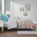 Boho Comforter Set With Bed Sheets Twin Xl Aqua Polyester