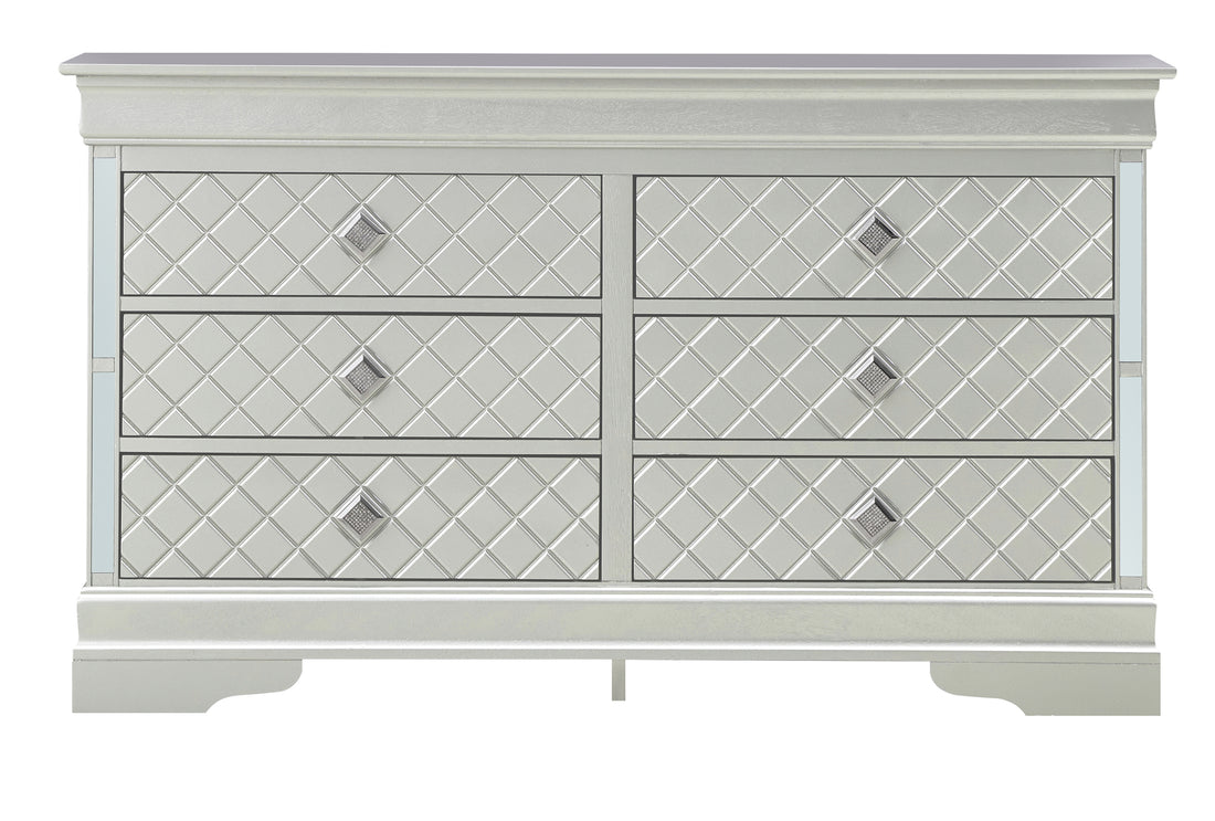 Verona G6700 D Dressersilver Champagne Champagne Particle Board