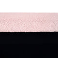 Pink Storage Ottoman Bench For End Of Bed Gold Legs, Modern Grey Faux Fur Entryway Bench Upholstered Padded With Storage For Living Room Bedroom Pink Faux Fur
