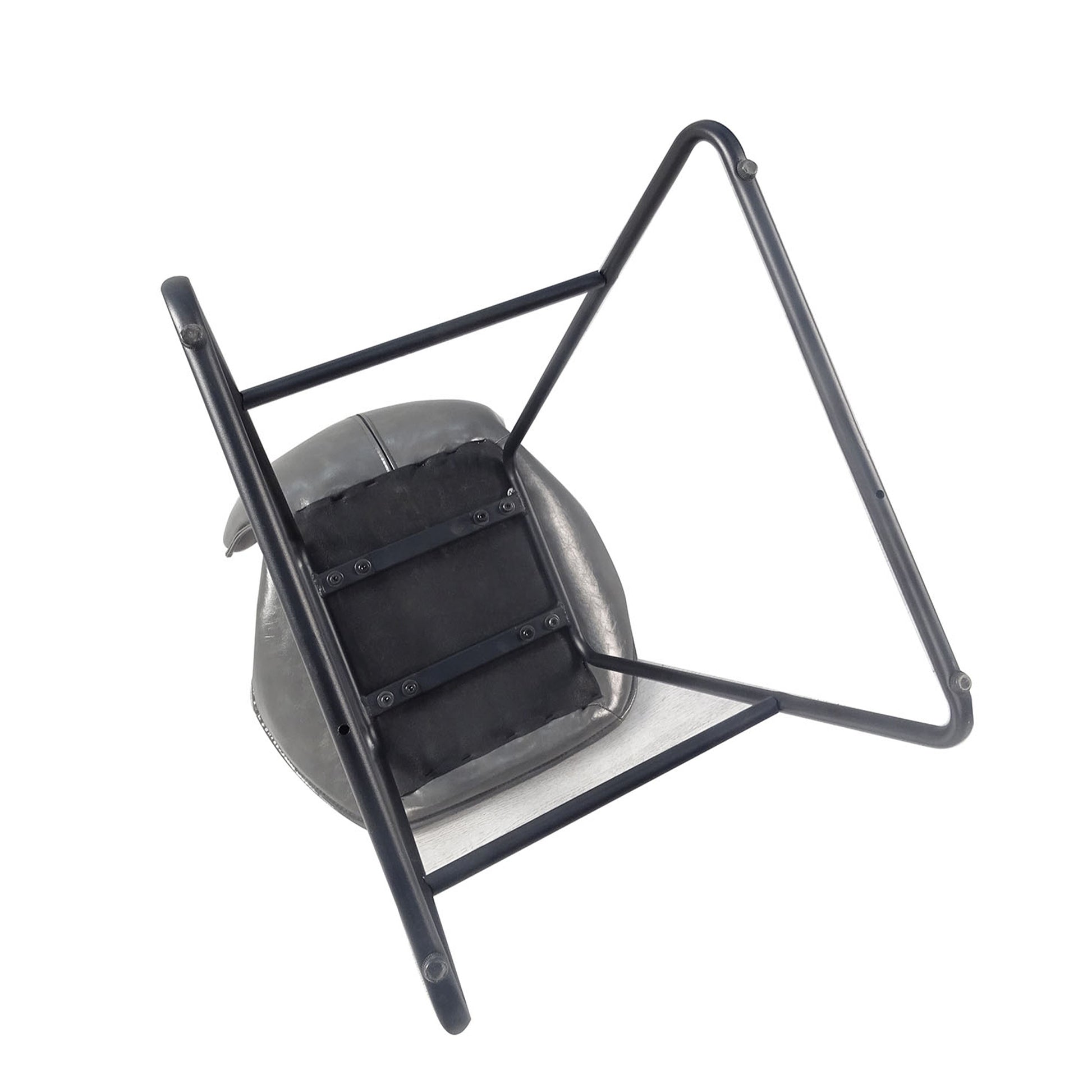 Set Of 2, Leather Bar Chair With High Density Sponge, Pu Chair Counter Height Pub Kitchen Stools For Dining Room,Homes,Bars, Kitchens,Gray Gray Pu