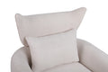 Classic Mid Century 360 Degree Swivel Accent Chair, Beige Linen Beige Primary Living Space American Design Foam Linen