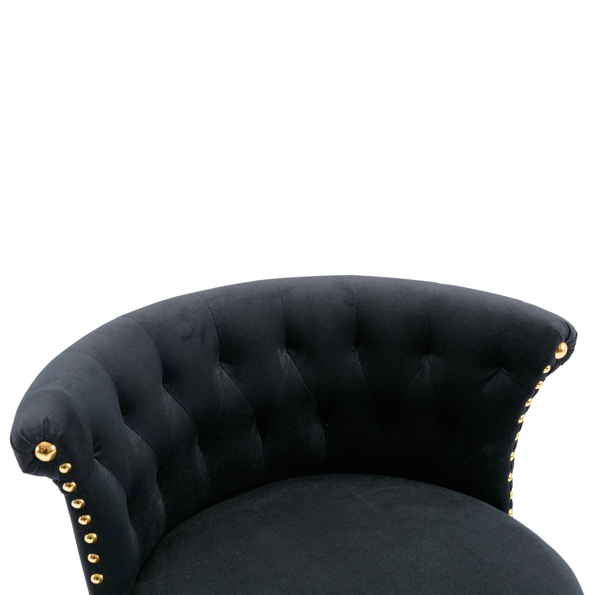 Coolmore Swivel Bar Stools Set Of 2 Adjustable Counter Height Chairs With Footrest For Kitchen, Dining Room 2Pc Set Black Velvet