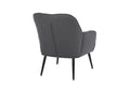 Modern Mid Century Chair Linen Sherpa Armchair For Living Room Bedroom Office Easy Assemble Dark Grey Dark Gray Primary Living Space Foam Linen