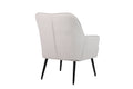 Modern Mid Century Chair Linen Sherpa Armchair For Living Room Bedroom Office Easy Assemble Beige Beige Foam Linen