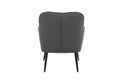 Modern Mid Century Chair Linen Sherpa Armchair For Living Room Bedroom Office Easy Assemble Dark Grey Dark Gray Primary Living Space Foam Linen
