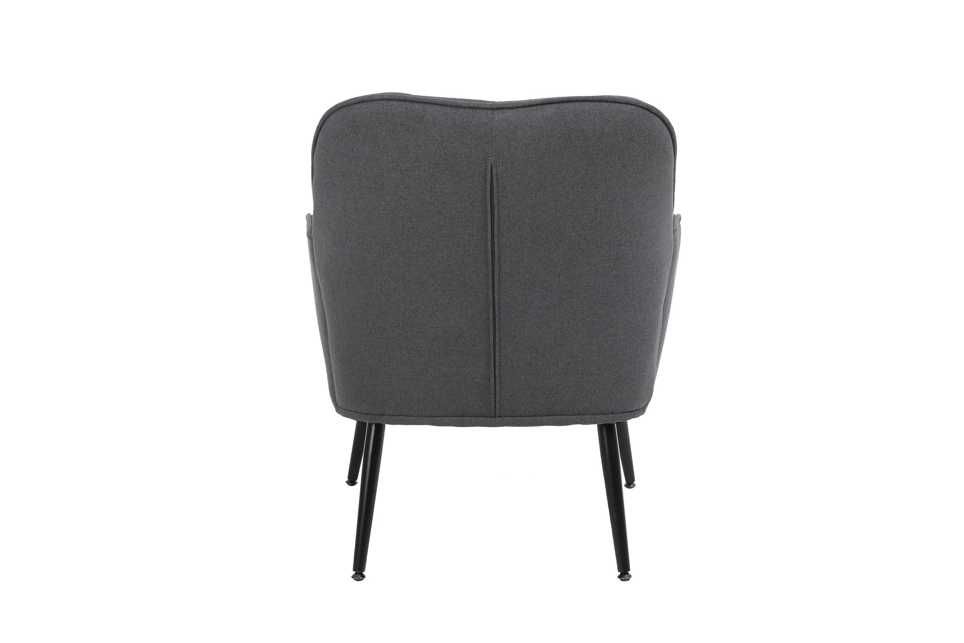 Modern Mid Century Chair Linen Sherpa Armchair For Living Room Bedroom Office Easy Assemble Dark Grey Dark Gray Primary Living Space Foam Linen