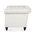 1 Seater Sofa For Living Room White Pu