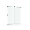 56 To 60 In. W X 76 In. H Sliding Frameless Soft Close Shower Door With Premium 3 8 Inch 10Mm Thick Tampered Glass In Brushed Nickel 22D01 60Bn Brushed Nickel Tempered Glass