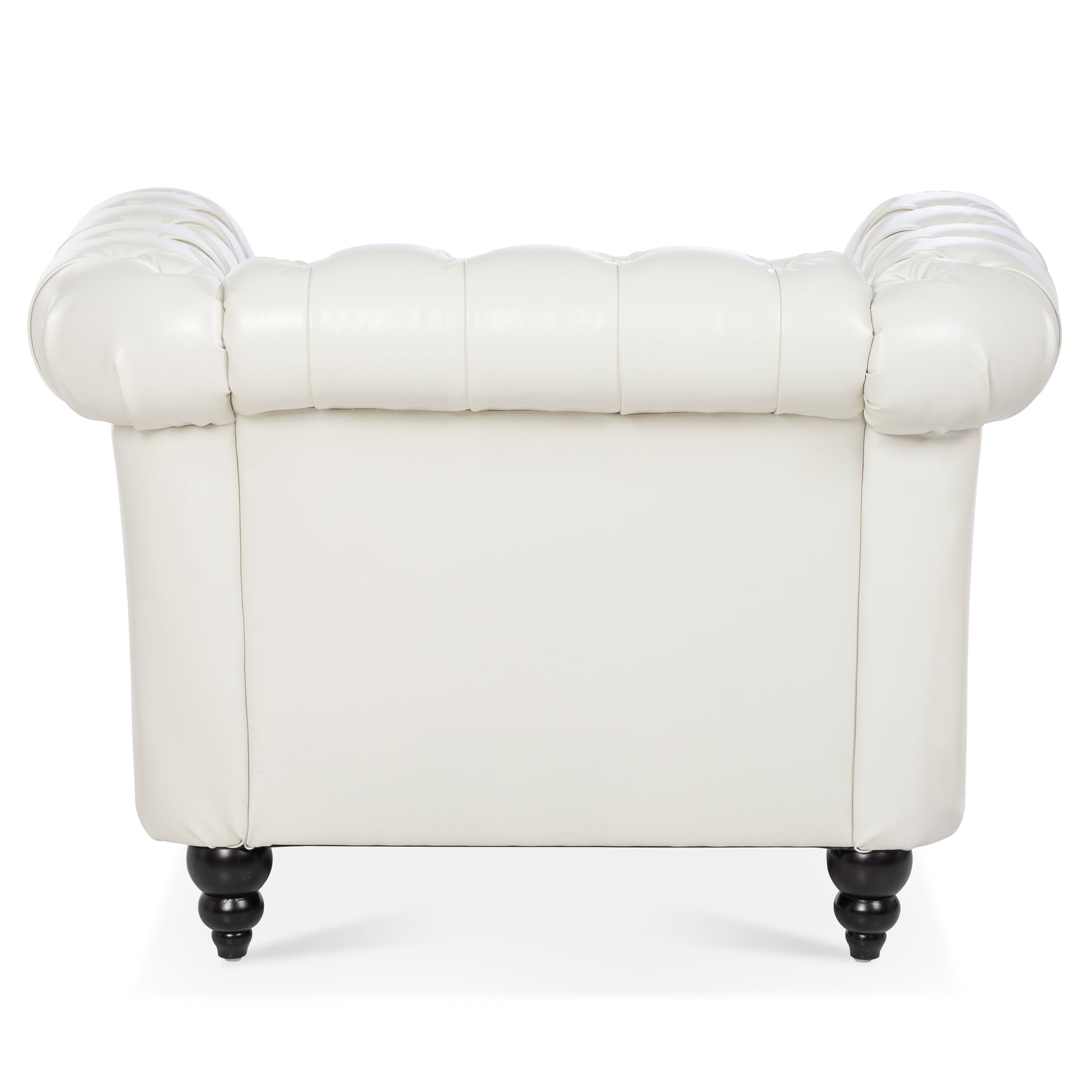 1 Seater Sofa For Living Room White Pu