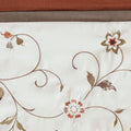 Embroidered Window Valance Spice 50X18