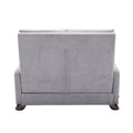 Coolmore Rocking Chair Upholstered Mid Century Modern Rocker Oversized Wingback Armchair For Living Room Light Gray Linen