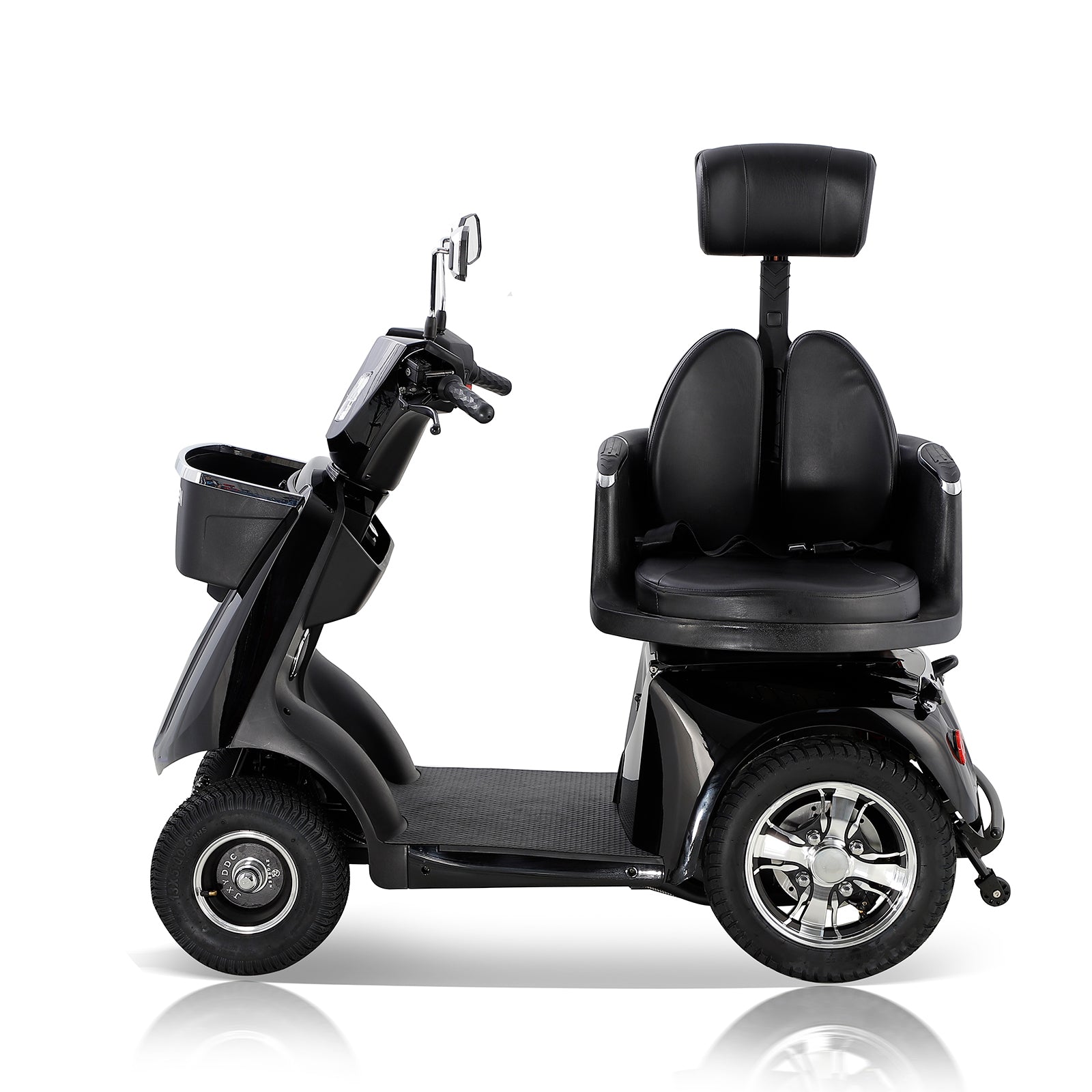 Fastest Mobility Scooter With Four Wheels For Adults & Seniors, Red 800W Black Abs Pc