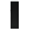 Sleek And Modern Shoe Cabinet With Adjustable Shelves, Minimalist Shoe Storage Organizer With Sturdy Top Surface, Space Saving Design Side Board For Various Sizes Of Items, Black Square 3 4 Spaces