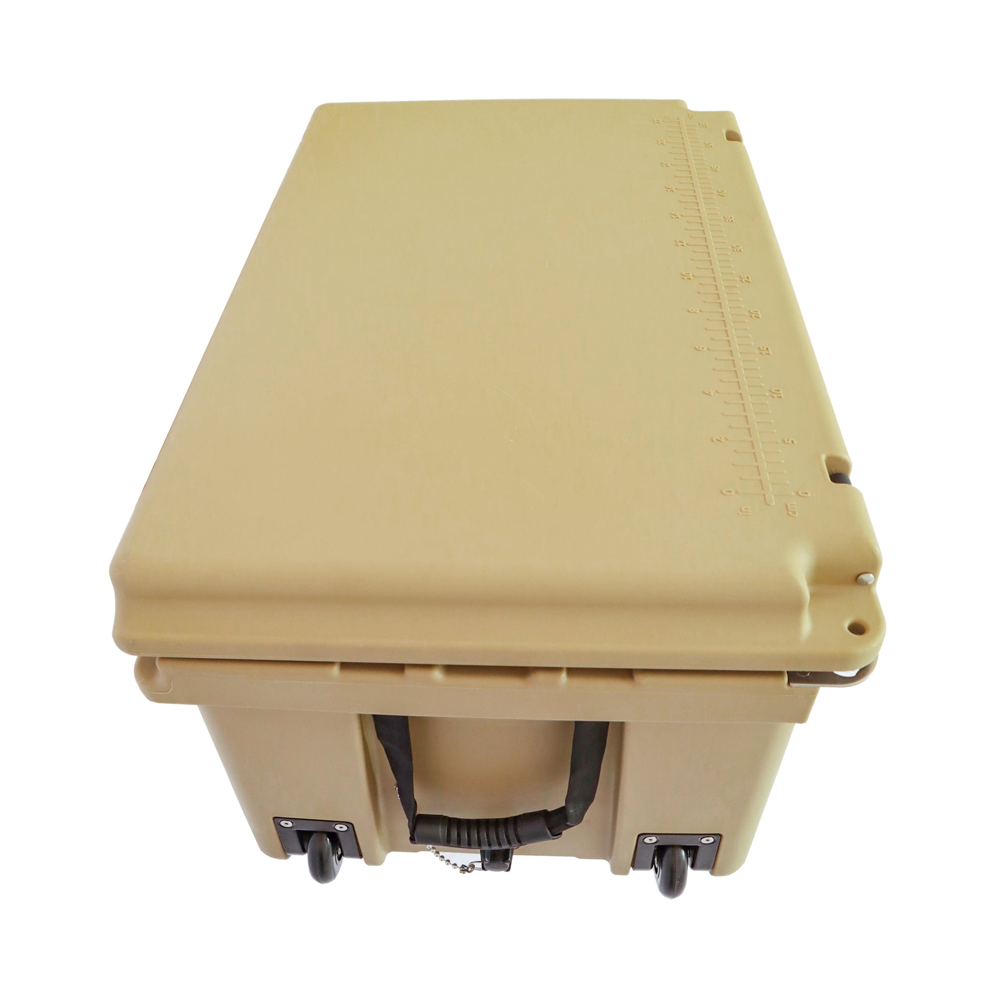 Khaki Color Ice Cooler Box 65Qt Camping Ice Chest Beer Box Outdoor Fishing Cooler Khaki Abs Plastic