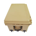 Khaki Color Ice Cooler Box 65Qt Camping Ice Chest Beer Box Outdoor Fishing Cooler Khaki Abs Plastic
