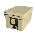 Khaki Color Ice Cooler Box 65Qt Camping Ice Chest Beer Box Outdoor Fishing Cooler Khaki Abs Plastic
