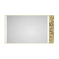 84X 48Inch Led Mirror Bathroom Vanity Mirror With Back Light, Wall Mount Anti Fog Memory Large Adjustable Vanity Mirrornatural Stone Decoration Decoration Follows Led Changes Matt Black Aluminium