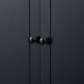Storage Cabinet With 2 Doors And 4 Drawers For Bathroom, Office, Adjustable Shelf, Mdf Board With Painted Finish, Black Black Mdf