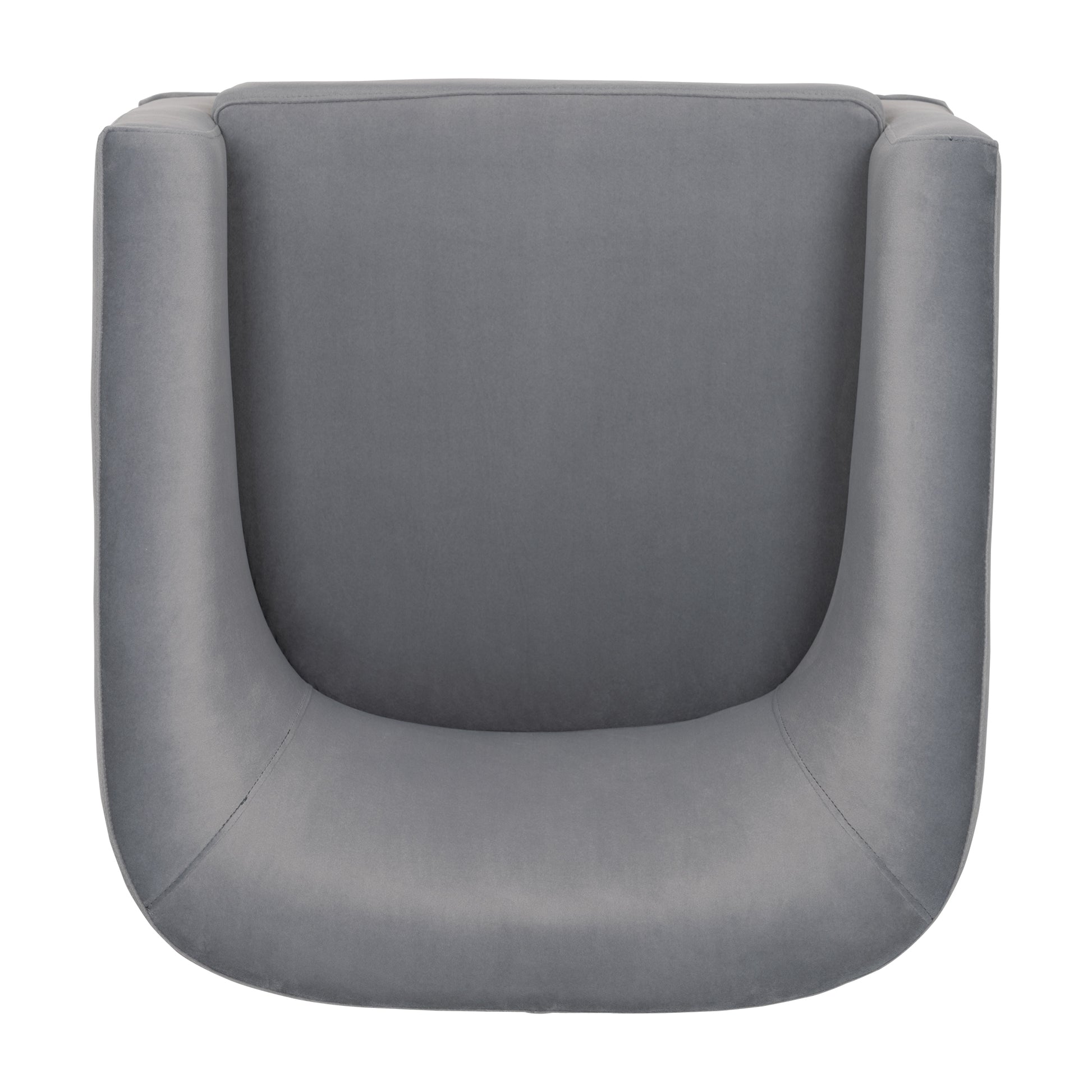 27.36" Wide Swivel Chair Gray Polyester