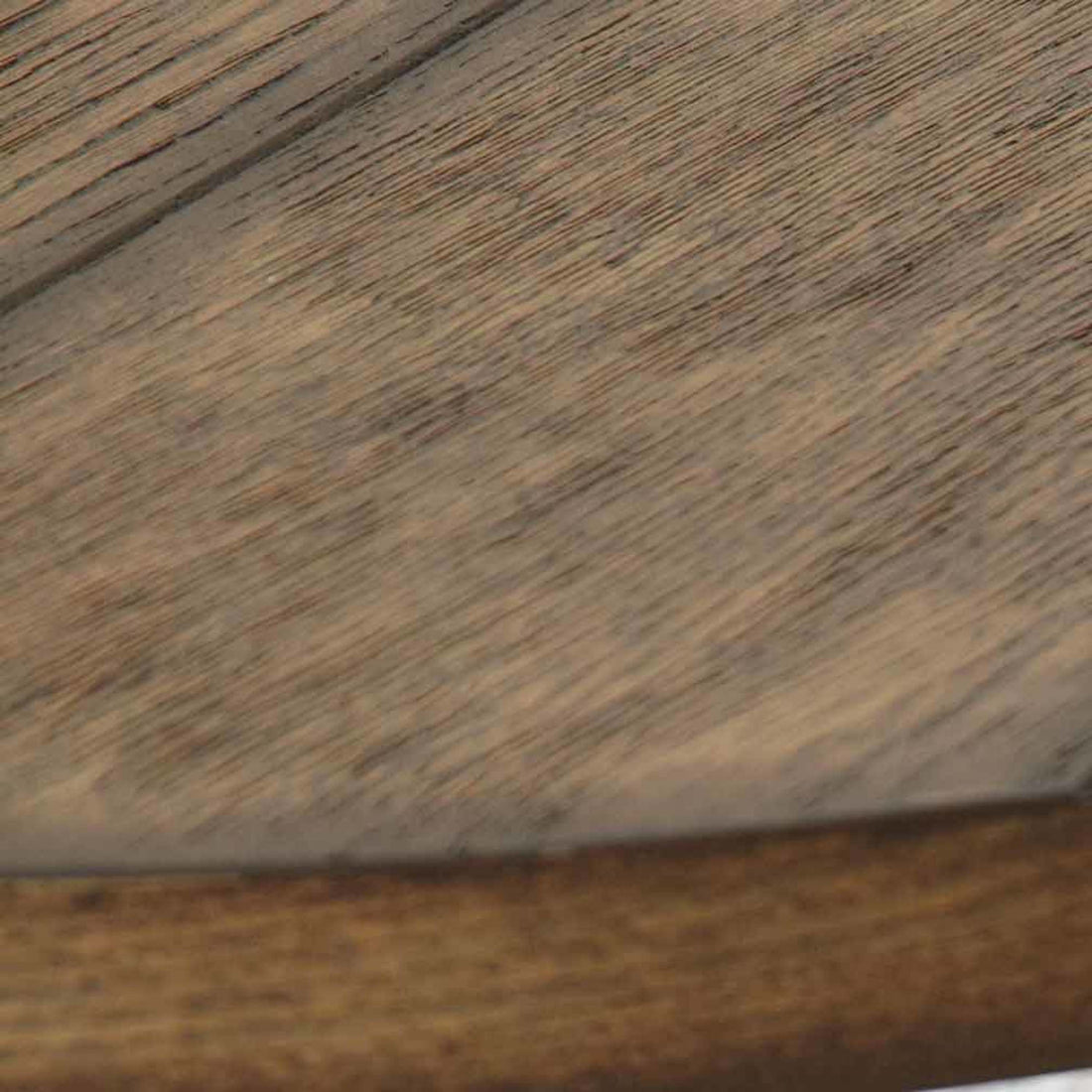 Modern Curves Sofa Table Barn Board Look Wood Top, Oak Finish Charming Addition To Your Living Room Oak Metal