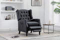 Coolmore Modern Comfortable Upholstered Leisurechair Recliner Chair For Living Room Black Primary Living Space Rubberwood Foam Pu Leather