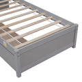 Twin Bed With 2 Drawers, Solid Wood, No Box Spring Needed ,Grey Sku:W504P149041 Twin Grey Pine