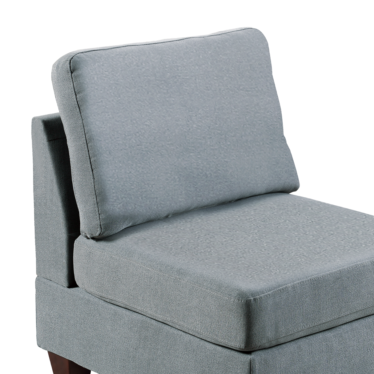 Modular Set 4Pc In Gray Gray Fabric