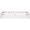 Twin Bed With 2 Drawers, Solid Wood, No Box Spring Needed , Old Sku:W50422209 Twin White Pine