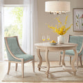 Upholstered Dining Chair With Trim Soft Green Polyester