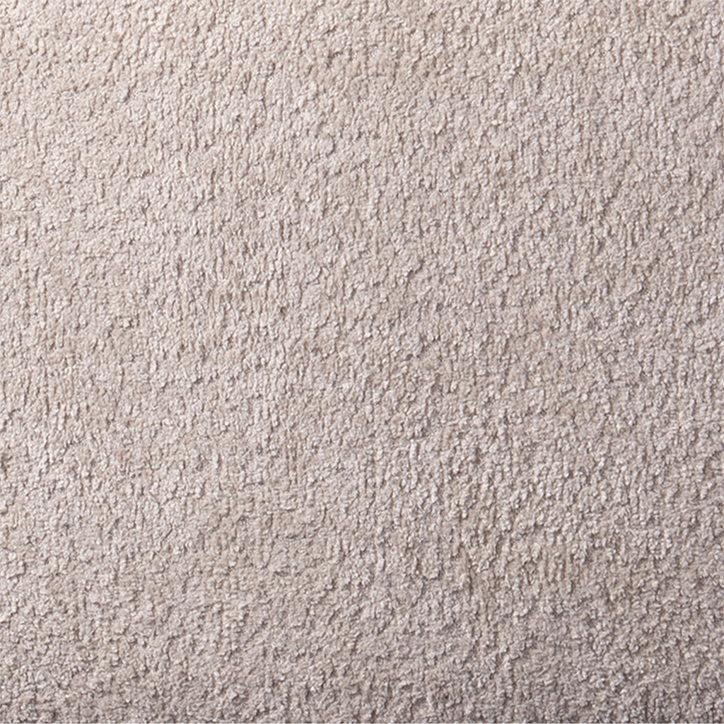 Upholstered 360 Degree Swivel Chair Beige Polyester